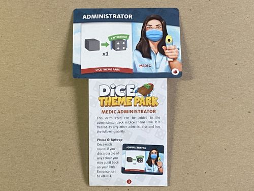 Dice Theme Park: Medic Administrator Promo Card