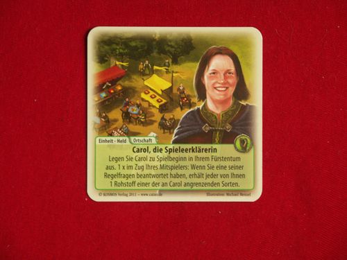 Die Fürsten von Catan: Sonderkarte 2011 – Carol, die Spieleerklärerin