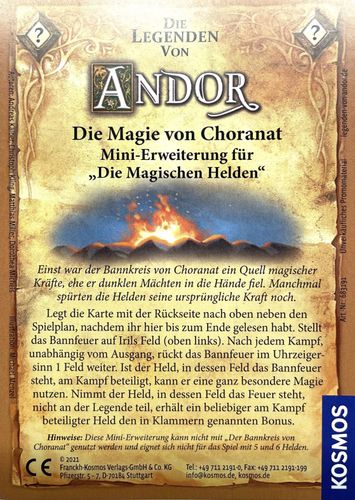 Die Legenden von Andor: Magische Helden – Die Magie von Choranat