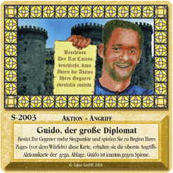 Die Siedler von Catan: Das Kartenspiel – Sonderkarte 2003 – Guido, der große Diplomat