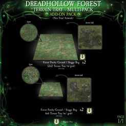 Dreadhollow Forest Terrain Tray - Multi-pack
