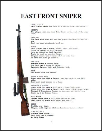 East Front Sniper
