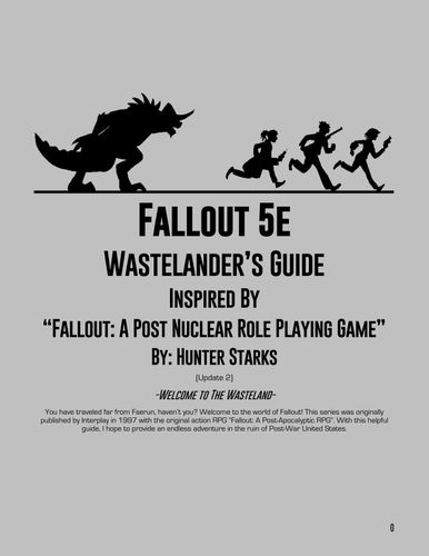 Fallout 5E Wastelander's Guide