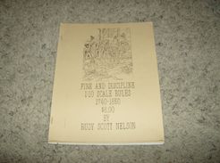 Fire and Discipline: 1:10 Scale Rules 1740-1850