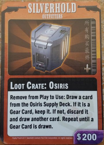 Firefly: The Game – Loot Crate: Osiris Promo Card