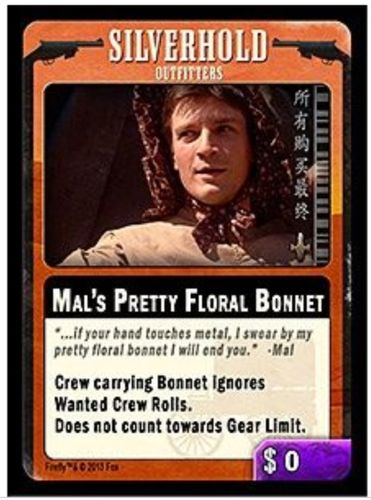 Firefly: The Game – Mal's Pretty Floral Bonnet Promo Card