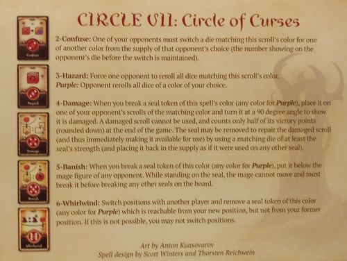 Five Seals of Magic: Circle VII – Circle of Curses