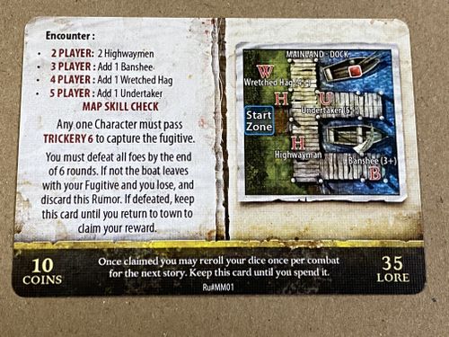Folklore: The Affliction – Dark Tales Expansion: Wanted Rumor Card