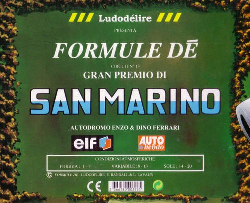 Formule Dé Circuit ? 13: SAN MARINO – Autodromo Enzo & Dino Ferrari
