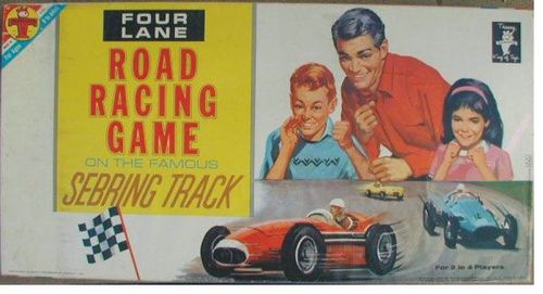 Four Lane Road Racing Game on the Sebring Track
