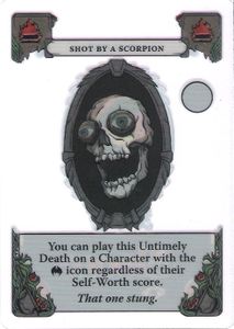 Gloom: Shot by a Scorpion Promo Card