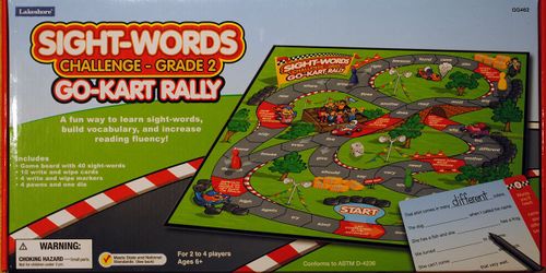 Go-Kart Rally Sight-Words Game: Grade 2