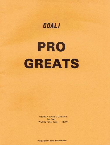Goal! College/Pro Football Greats