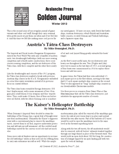 Golden Journal Winter 2012: Assorted naval variants