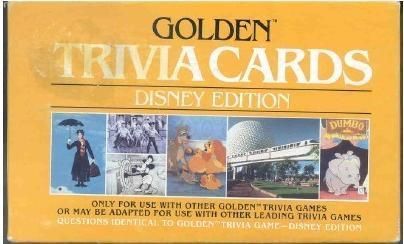 Golden Trivia Cards: Disney Edition