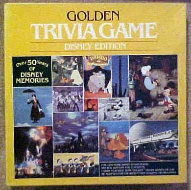 Golden Trivia Game: Disney Edition