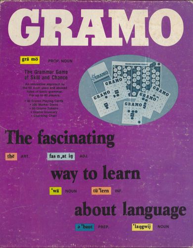 Gramo The Grammar Game of Skill and Chance