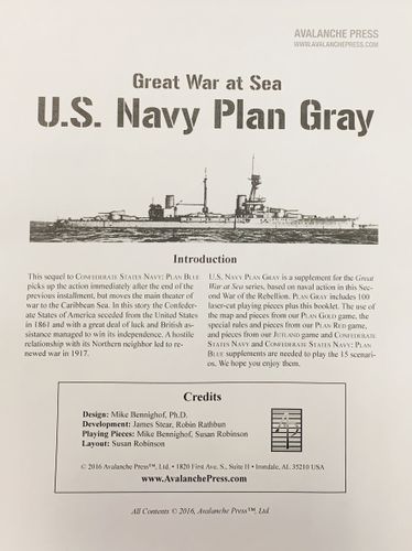 Great War at Sea: U.S. Navy Plan Gray