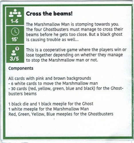 Green Box of Games: Cross the Beams