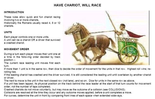 Have Chariot Will Race