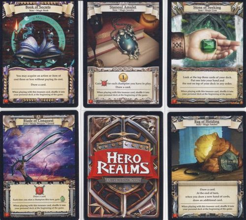 Hero Realms: 5 Magic Item Treasure Cards