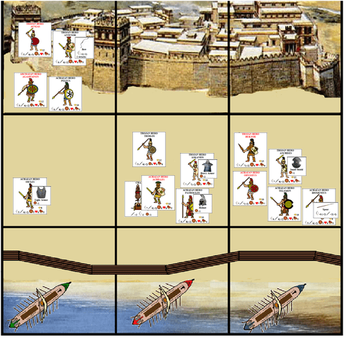 Heroes of Troy: A Game of the Trojan War for One to Two Players.