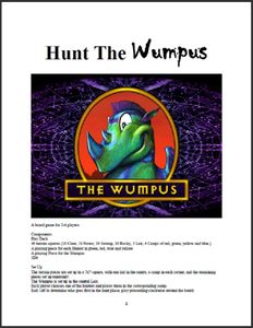 Hunt the Wumpus