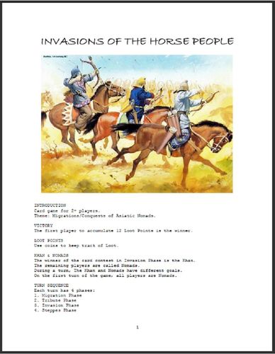 Invasions of the Horse People