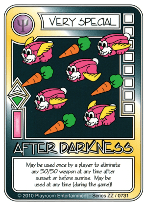 Killer Bunnies and the Quest for the Magic Carrot: After Darkness Promo Card