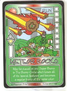 Killer Bunnies and the Quest for the Magic Carrot: Meteor Rocks Promo Card