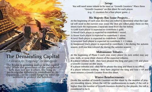 Kingsburg: The Demanding Capital