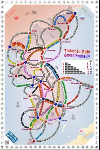 Korean Peninsula (fan expansion for Ticket to Ride)