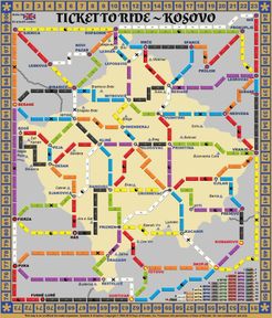 Kosovo (fan expansion for Ticket to Ride)