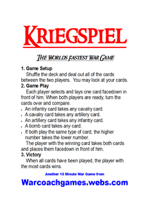 Kriegspiel, the card game