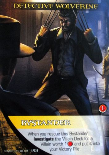 Legendary: A Marvel Deck Building Game – Promo Card Detective Wolverine Heroic Bystander