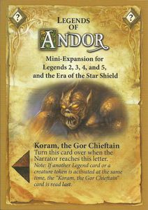 Legends of Andor: Koram, the Gor Chieftain
