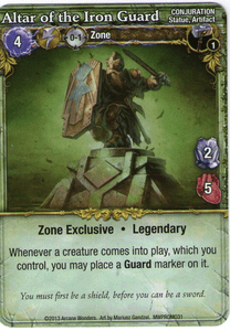 Mage Wars: Altar of the Iron Guard Promo Card