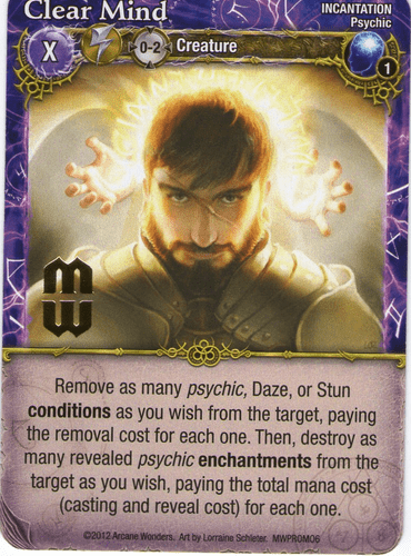 Mage Wars: Clear Mind Promo Card