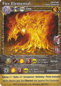 Mage Wars: Fire Elemental Promo Card