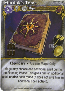 Mage Wars: Mordok's Tome Promo Card