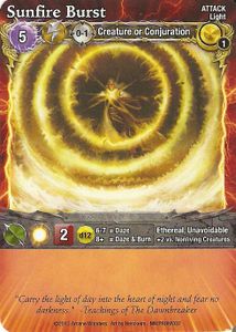 Mage Wars: Sunfire Burst Promo Card