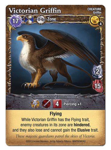 Mage Wars: Victorian Griffin Promo Card