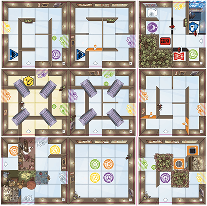 Magic Maze: 9 new tiles