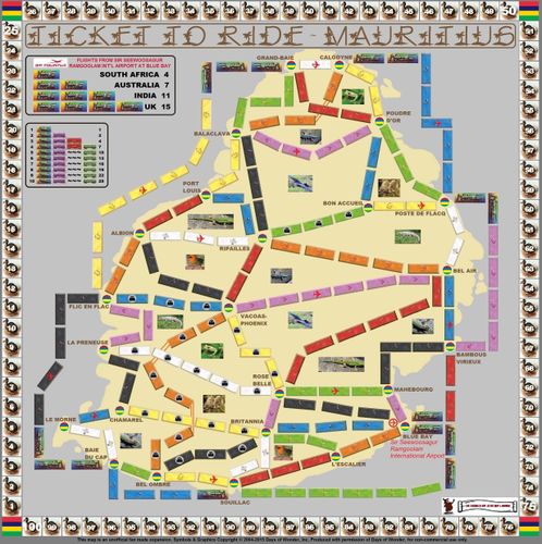 Mauritius (fan expansion for Ticket to Ride)
