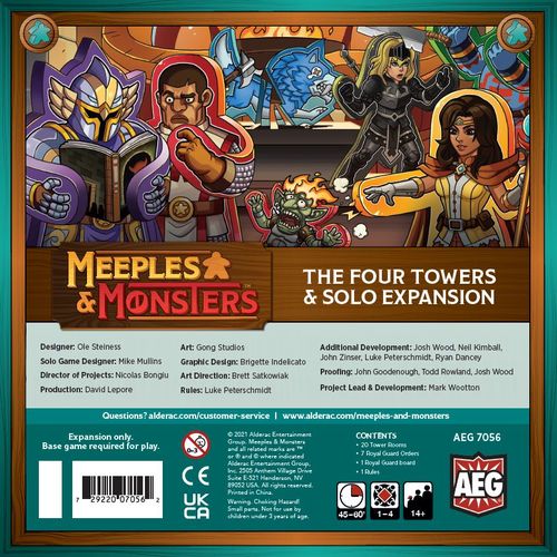 Meeples & Monsters: The Four Towers and Solo Expansion