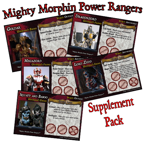 Mighty Morphin Supplement (fan expansion for Last Night on Earth)