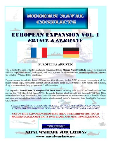 Modern Naval Conflicts: European Expansion Vol I – France & Germany