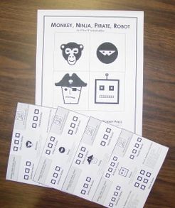 Monkey, Ninja, Pirate, Robot