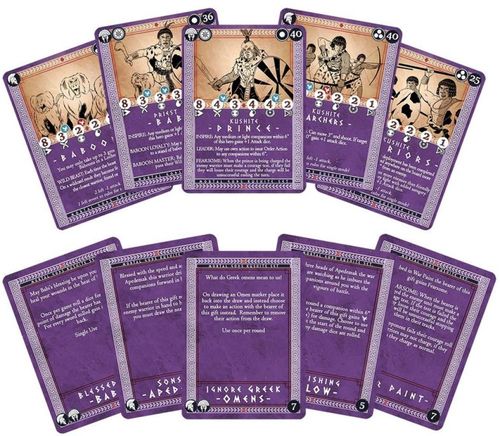 Mortal Gods: Kushite Roster & Gifts Card Set