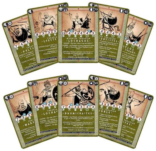 Mortal Gods: Thrakian Roster & Gifts Card Set